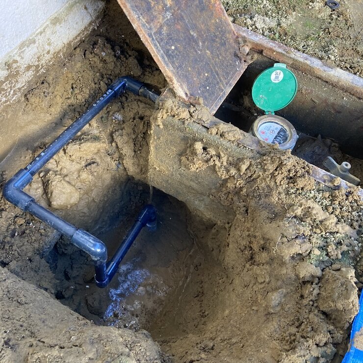 埋設水道管部分更新